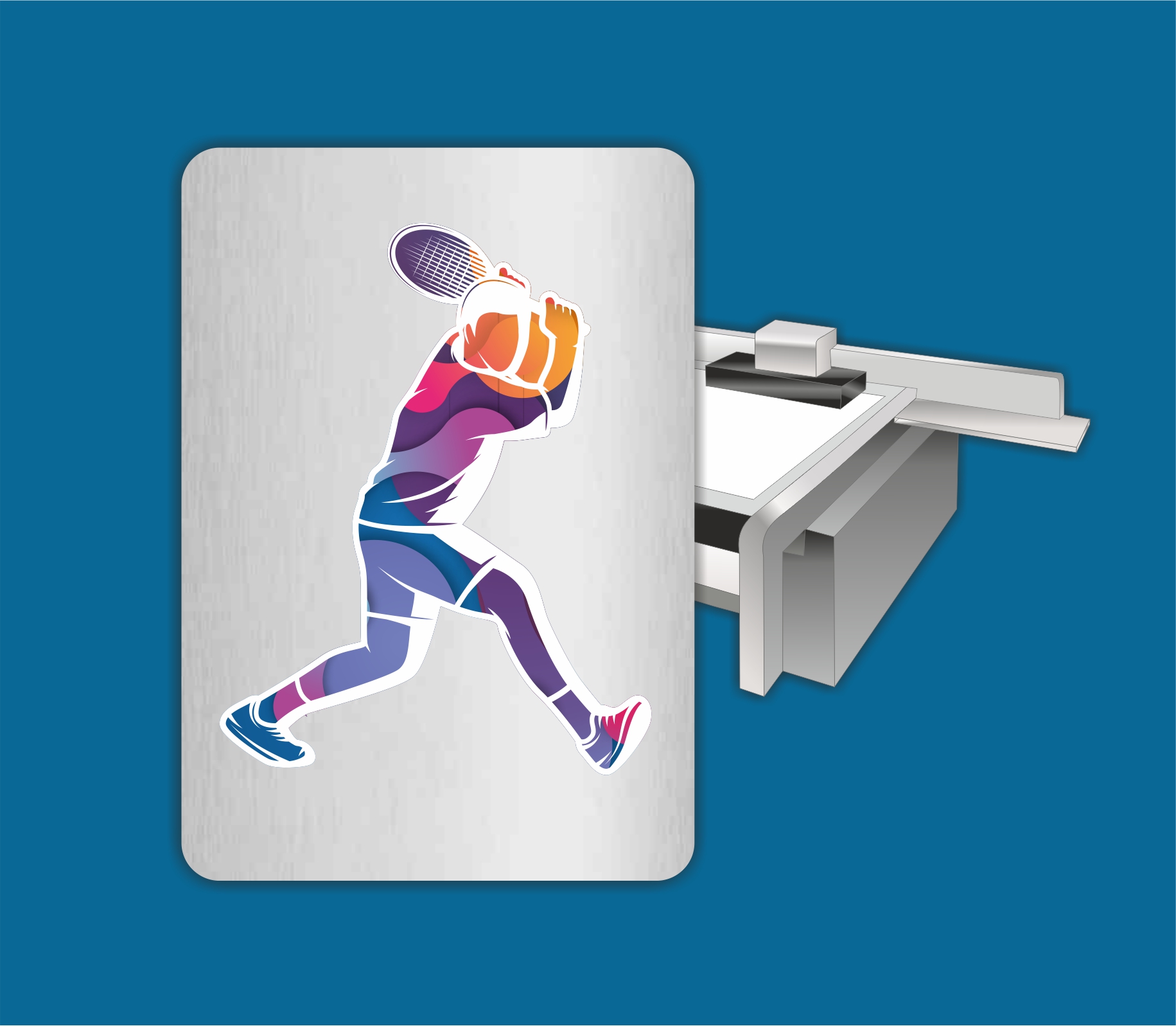 Печать на листовых материалах, ПВХ, оргстекле и т.д.